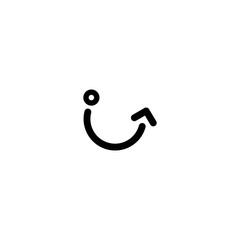 smile vector logo modern graphic