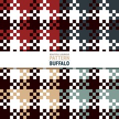 Fototapeta premium Beautiful luxurious pattern creative for buffalo