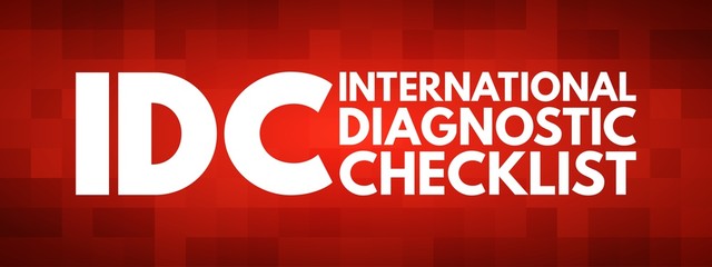 IDC - International Diagnostic Checklist acronym, business concept background