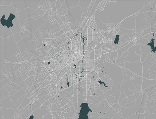 map of the city of Changchun, China