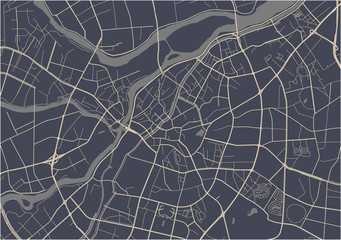 map of the city of Dongguan, China