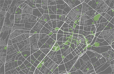 map of the city of Tashkent, Uzbekistan