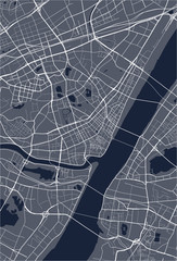 map of the city of Wuhan, China