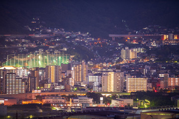 Fototapeta na wymiar 地方都市の夜景（福岡県）