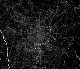 map of the city of Chengdu, China