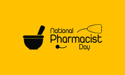 Vector illustration on the theme of National Pharmacist Day on January 12th.