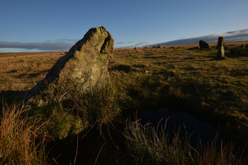 The Stannon Stone Circle Bodmin Moor Cornwall