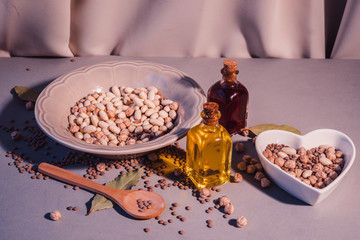 deliciosas legumbres, lentejas, alubias y garbanzos