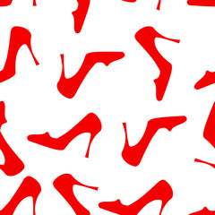 pattern of red shoes