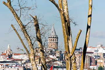Fototapeta premium Galata tower and cityscape of Istanbul