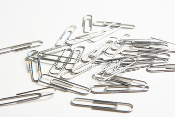 Fototapeta premium A Bunch Of Paper Clips