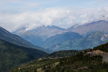 Obraz premium Mountain landscapes of Svaneti, Georgia