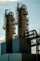 oil and gas processing facilities and pipes _