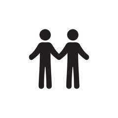Couple icon vector isolated on background. Trendy people symbol. Pixel perfect. illustration EPS 10. - Vector.