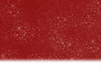 Snowfall red background with snowflake, for christmas