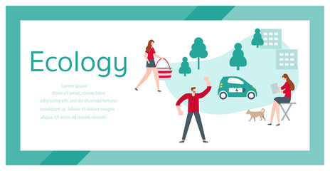 Eco green industry Environmental Protection People