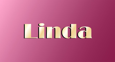 Gold shining name isolated. Happy birthday and Angel Day concept. Vector illustration