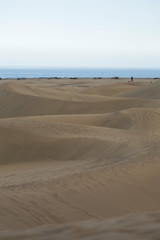 Big Sand Dunes in the desert of Canary island