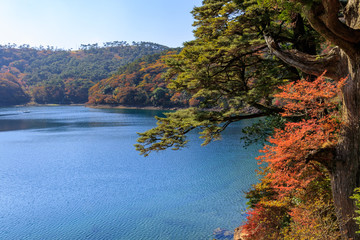 秋のえびの高原　六観音御池　宮崎県えびの市　Ebino plateau　Rokkannonmi...
