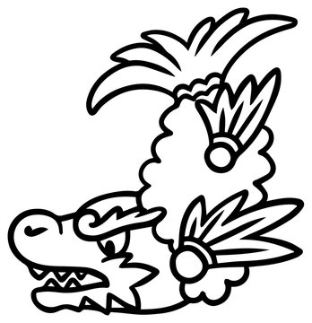 シャチホコのイラスト 白黒 天ぷら Stock Vector Adobe Stock