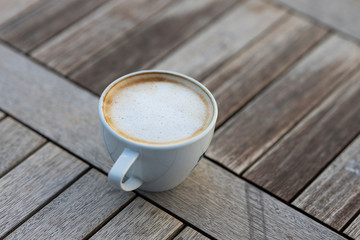 cup of coffee on table