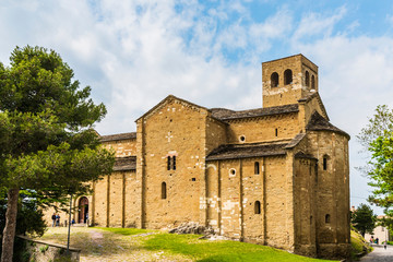 Fototapeta na wymiar Ancient medieval town of San Leo. Churches and castle that made history. Rimini, Italy