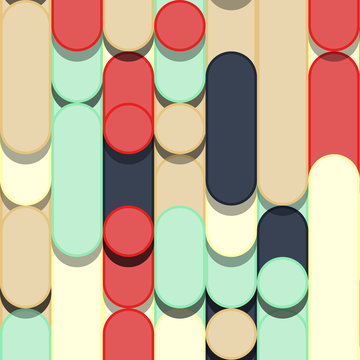 Color Abstract Lines Rain Generative Art background illustration