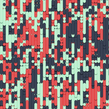 Color Abstract Lines Rain Generative Art background illustration