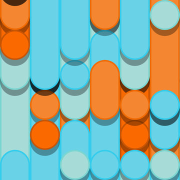Color Abstract Lines Rain Generative Art background illustration