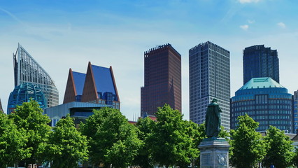 skyline von den Haag, stadtzentrum von den Haag Holland, 