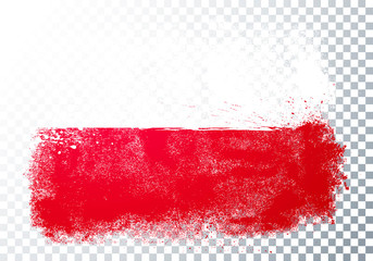 Vector Illustration Grunge And Distressed Flag Of Poland