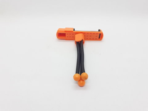 Orange Black Colorful Stable Handheld Mobile Phone Gorilla Pod Flexible Accessories for Photography and Video Recording Appliances in White Isolated Background