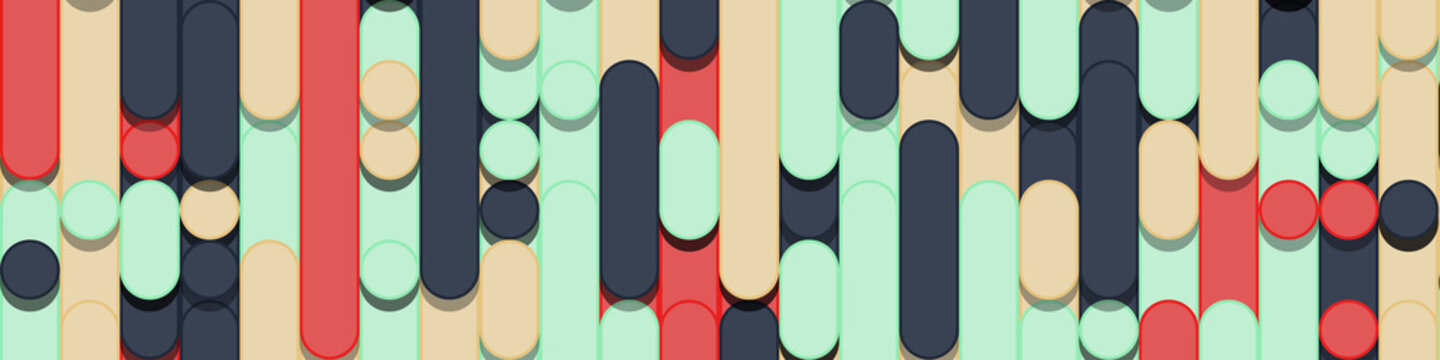 Color Abstract Lines Rain Generative Art background illustration