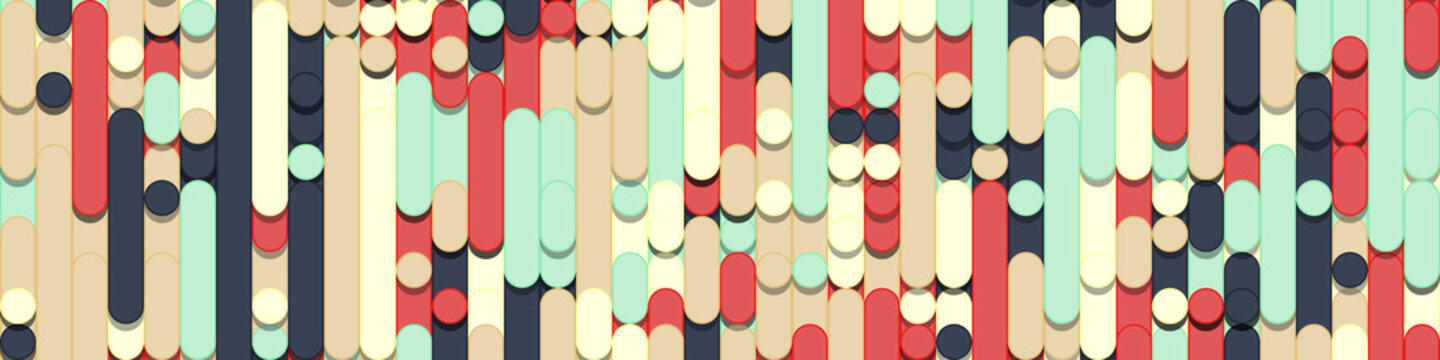 Color Abstract Lines Rain Generative Art background illustration