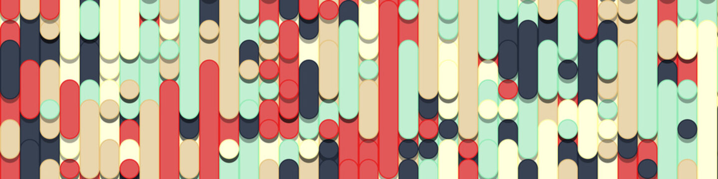 Color Abstract Lines Rain Generative Art background illustration
