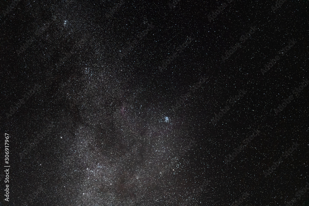 Wall mural night sky with stars and milky way galaxy in outer space, universe background