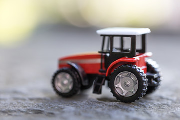 tractor miniature concept background