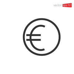 Euro Money Icon Design Vector