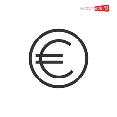 Euro Money Icon Design Vector