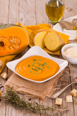 Pumpkin cream soup.