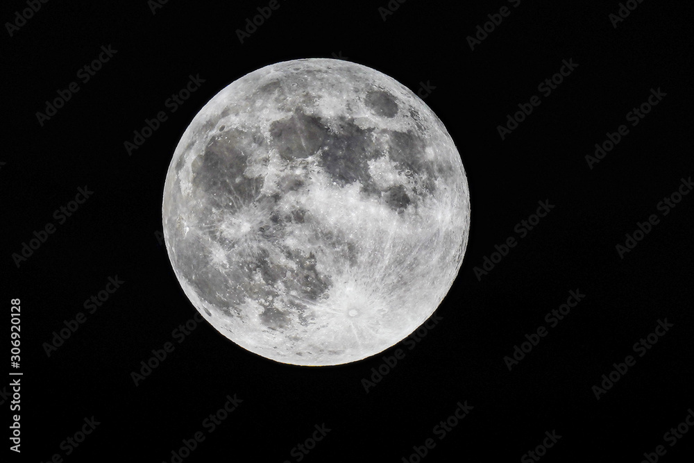 Wall mural moon in the sky