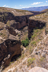 Huge canyon at Torotoro in Bolivia