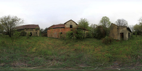 Fototapeta premium Building in the Park HDRI Panorama