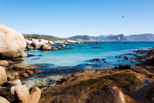 A Rocky Bay, Boulders Beach in Cape Town, South Africa