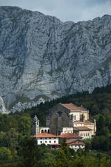 Church Urkiola Sanctuary in Urkiola National Park in Spain,Europe