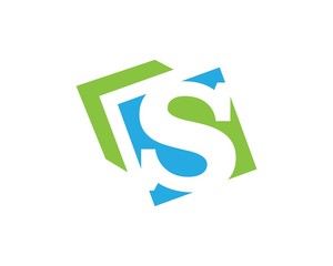 Business corporate S letter logo design