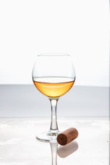 cognac glass made of thin glass