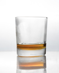 A frozen glass tumbler and strong alcohol.