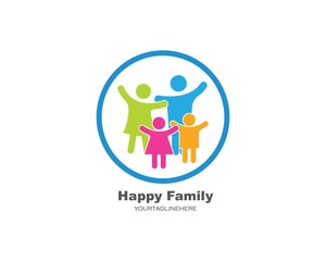happy family vector icon illustration design