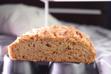 Banana walnut cake